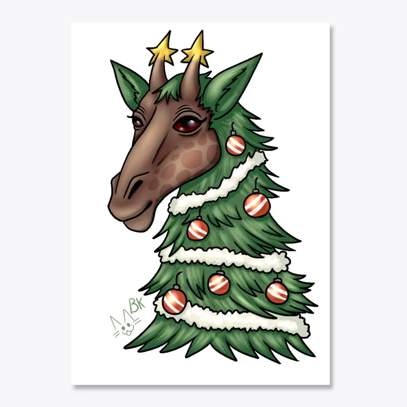 Christmas Tree Giraffe