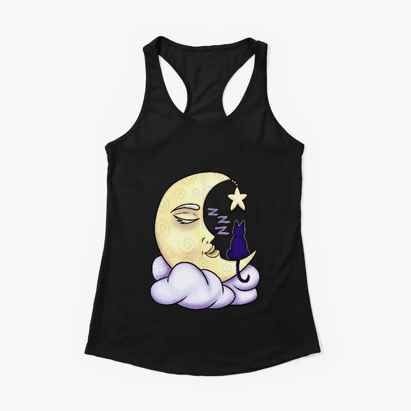 Sleeping Moon with Cat